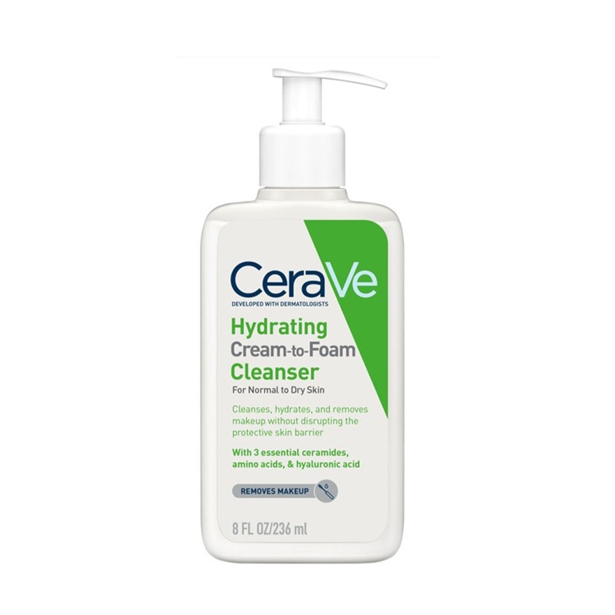 CERAVE Hydrating Cream To Foam Cleanser 236ml