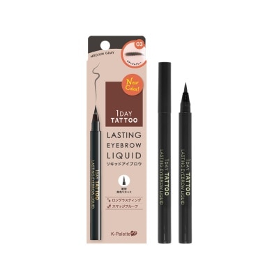 K PALETTE - Lasting Eyebrow Liquid - 03 Medium Gray