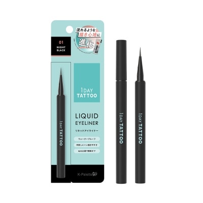 K PALETTE - 1Day Tattoo Liquid Eyeliner a - 01 Night Black image