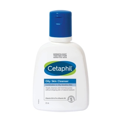 CETAPHIL Cetaphil Oily Skin Cleanser 125ml [For Sensitive - Pimple and Acne Prone Skin / Gentle Facial Wash]