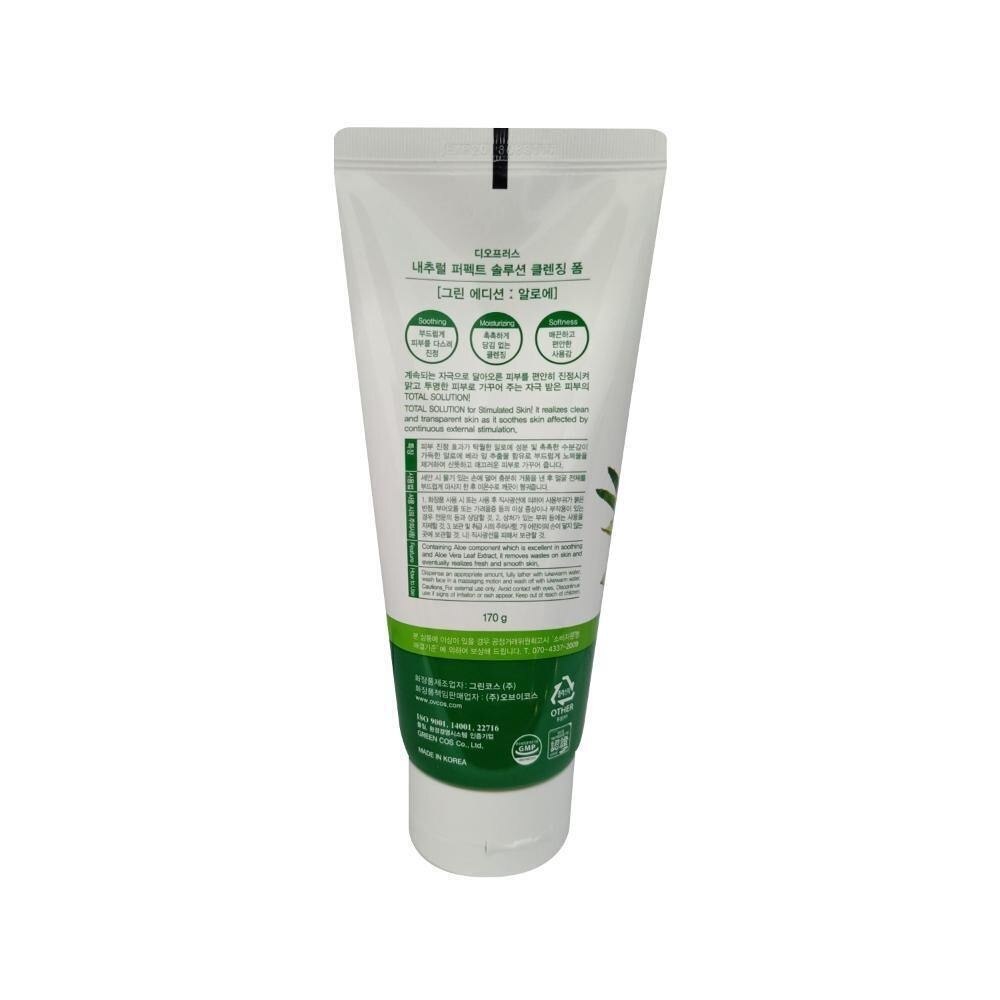 Natural Perfect Solution Cleansing Foam Aloe Green - 170 G