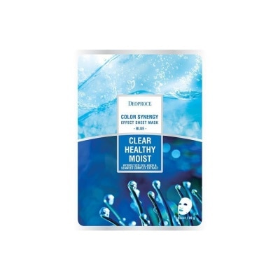 DEOPROCE Color Synergy Effect Sheet Mask Boxed - Sky Blue