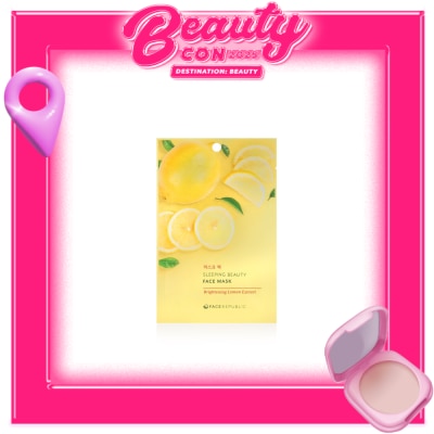 FACE REPUBLIC Sleeping Beauty Face Mask Brightening Lemon Extract - 23G