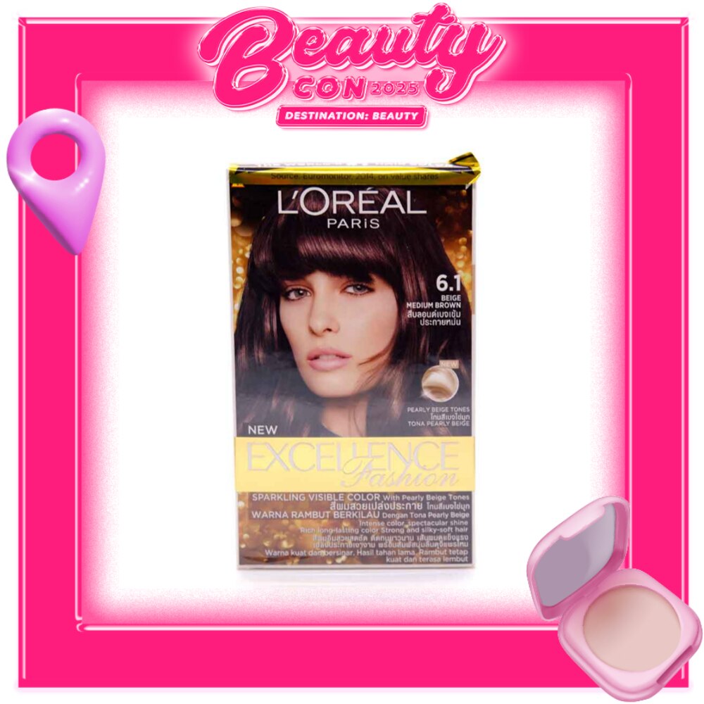 Excellence Ash Supreme Hair Color - 6.1 Brunette Ash with Anti Brass Purple Shampoo