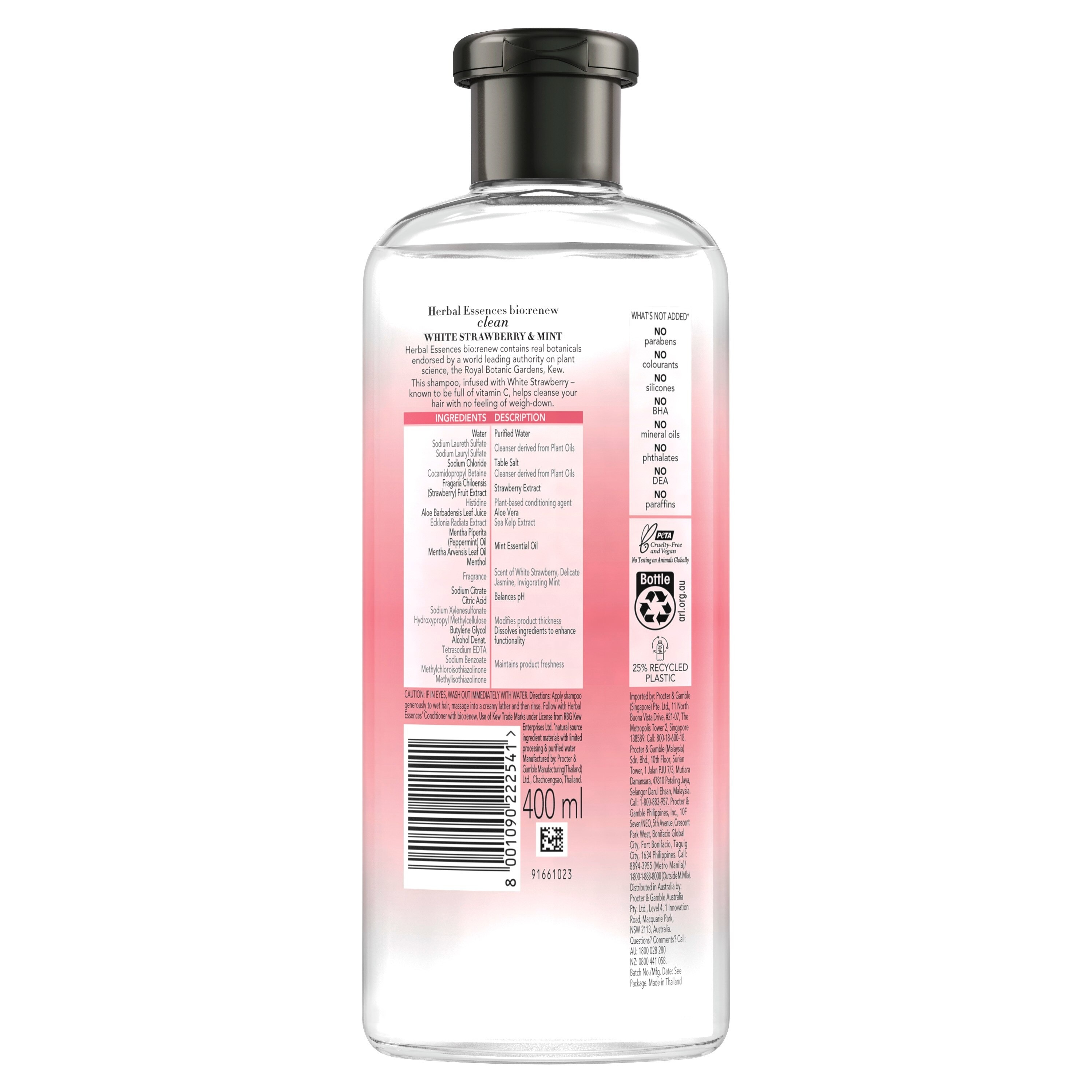 Shampoo White Strawberry and Sweet Mint - 400 ML