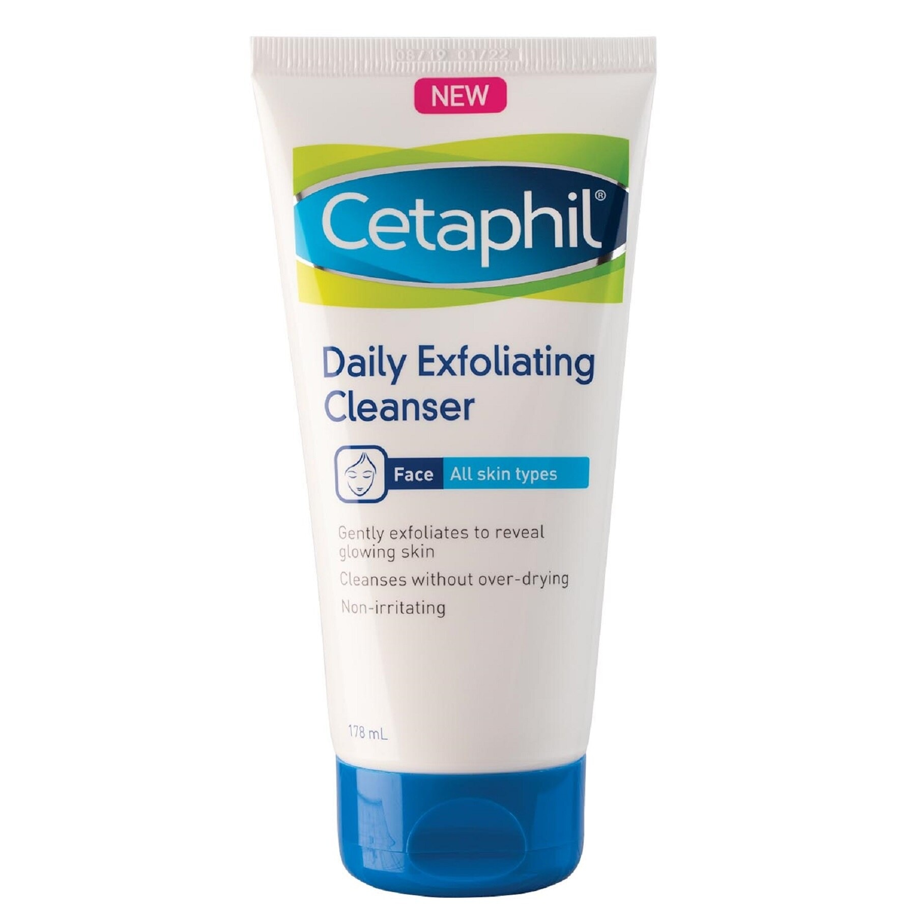 Cetaphil Daily Exfoliating Cleanser 178ml [For Oily and Sensitive Skin / Gentle Facial Wash]