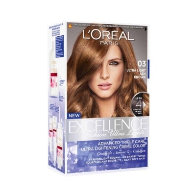 LOREAL Excellence Fashion Ultra Lights Hair Color - Ash Brown 03