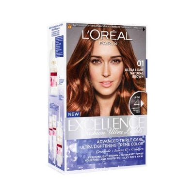 LOREAL Excellence Fashion Ultra Lights Hair Color - Natural Brown 01