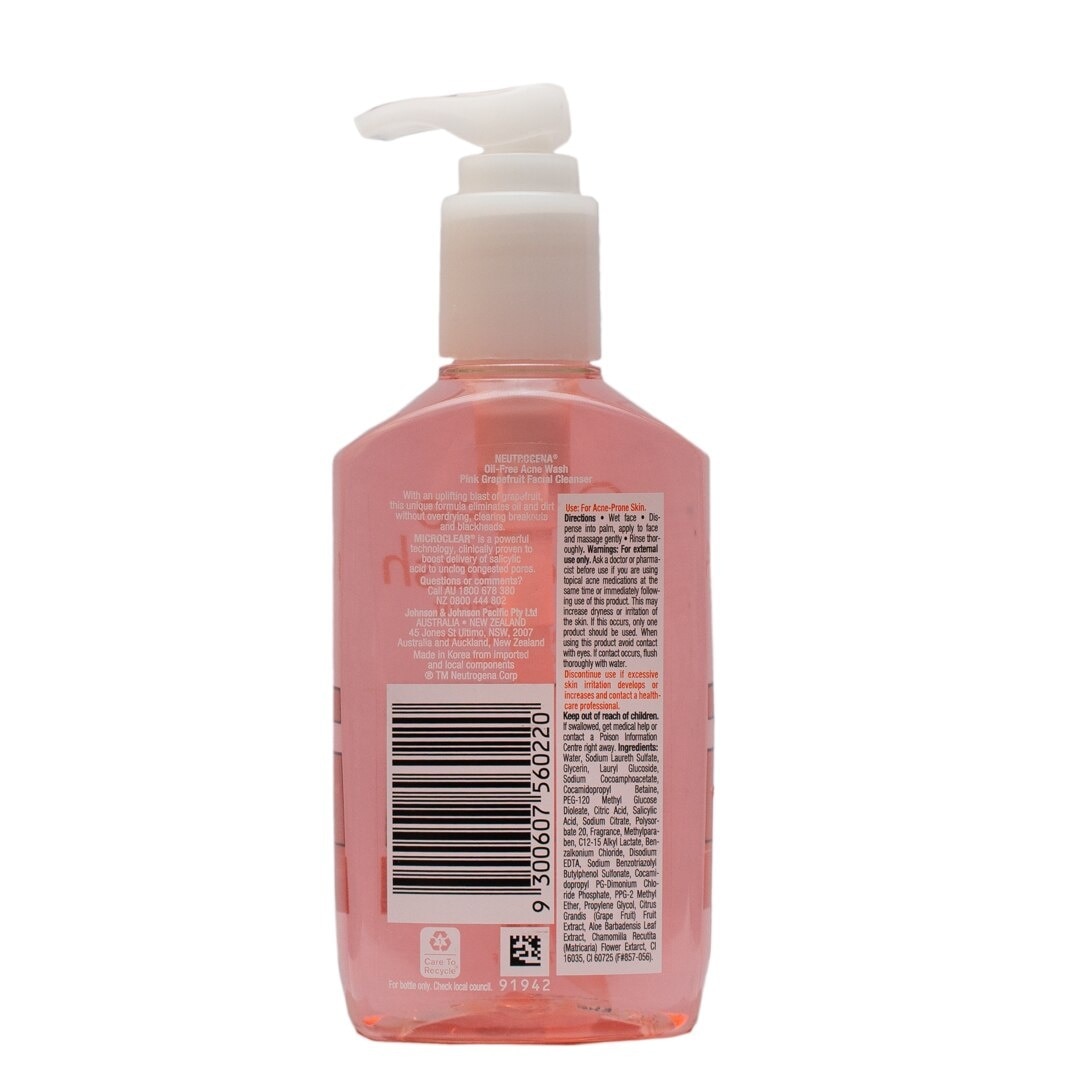 Oil Free Acne Pink Grapefruit Facial Cleanser - 175 ML