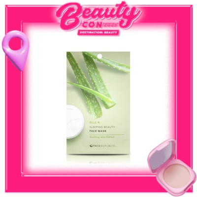 FACE REPUBLIC Sleeping Beauty Face Mask - Soothing Aloe Extract - 23G