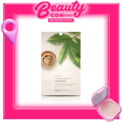 FACE REPUBLIC Sleeping Beauty Face Mask Nourishing Snail Essence - 23G