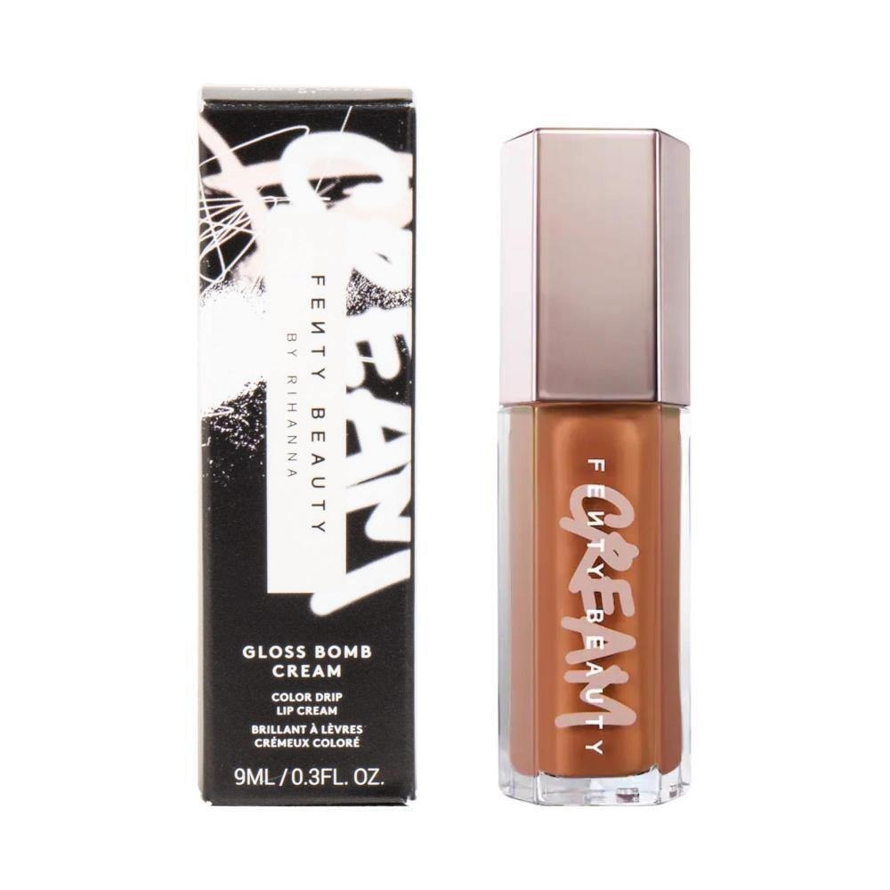 Fenty Beauty Gloss Bomb Cream Color Drip Lip Cream Honey Waffles (Honey Butter Brown) 9ml