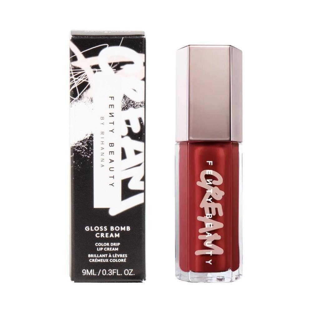 Fenty Beauty Gloss Bomb Cream Color Drip Lip Cream Fruit Snackz (Berry Red) 9ml