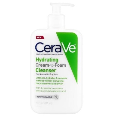 CERAVE CERAVE Hydrating Cream To Foam Cleanser For Normal To Dry Skin 473ML