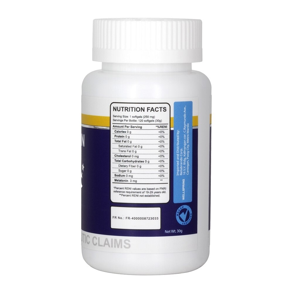 Melatonin 3 mg x 120 Soft Gels