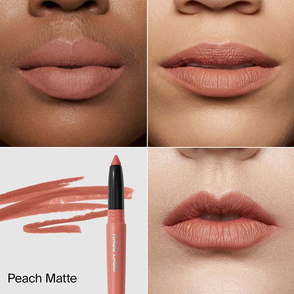 Haus Labs Le Monster Lip Crayon Peach Matte