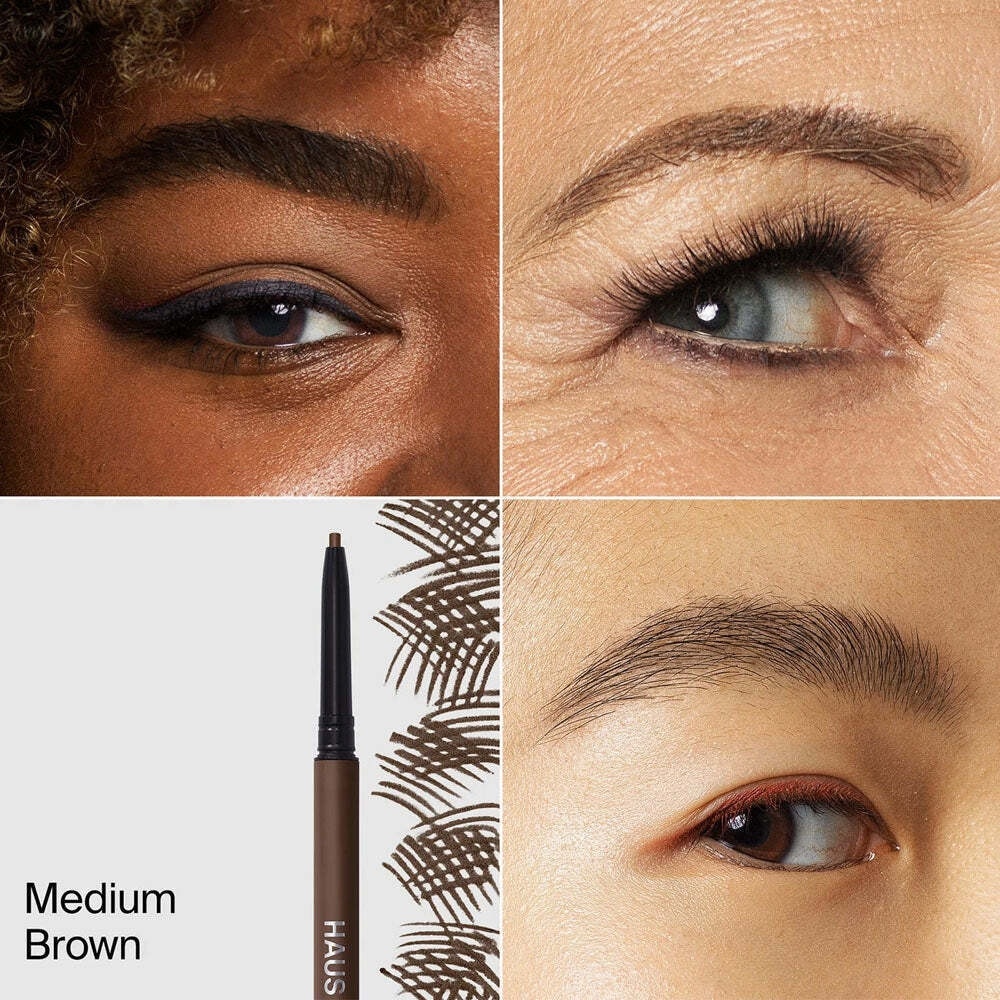 Haus Labs The Edge Eyebrow Pencil Medium Brown