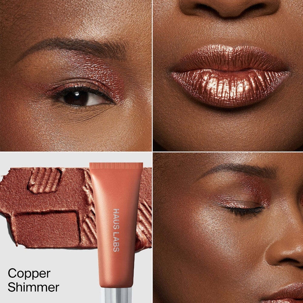 Haus Labs Hy Power Eye, Cheek and Lip Pigment Paint Copper Shimmer