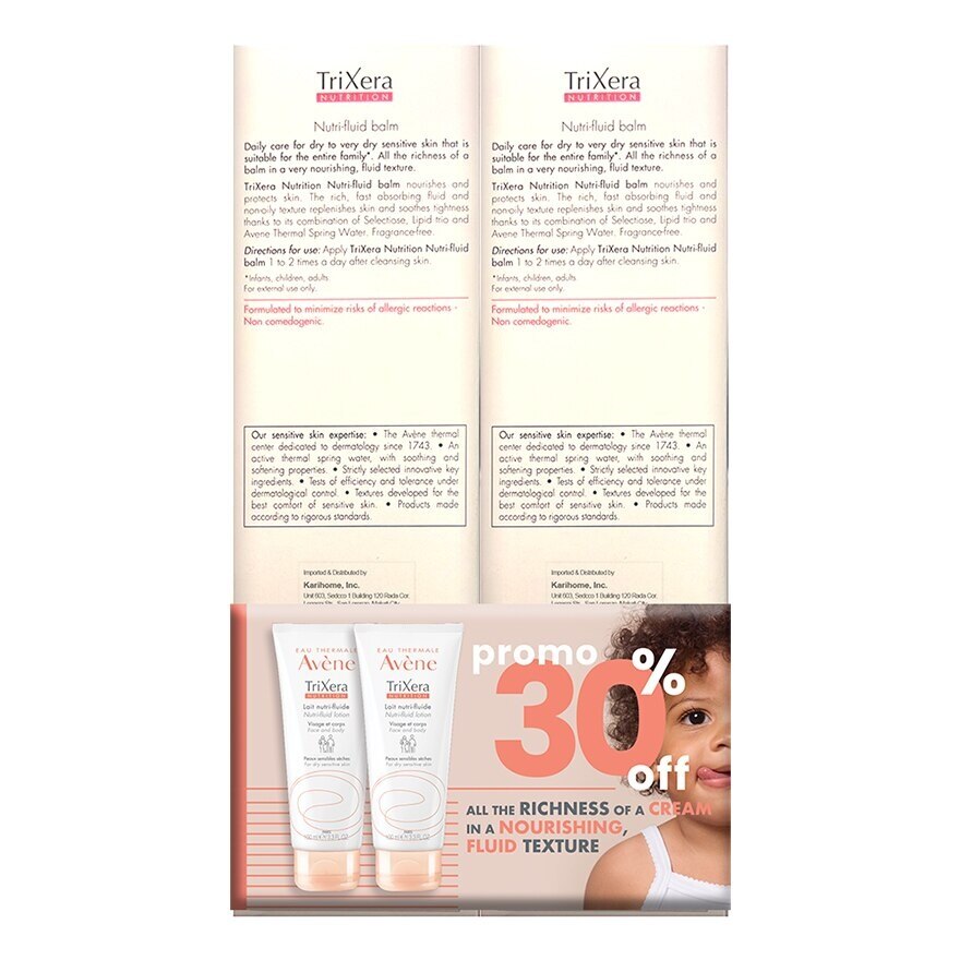 Avene Trixera Nutri Fluid Duo Pack