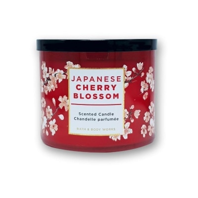 BATH N BODY WORKS BBW JAPANESE CHERRY BLOSSOM 3WICK CANDLE