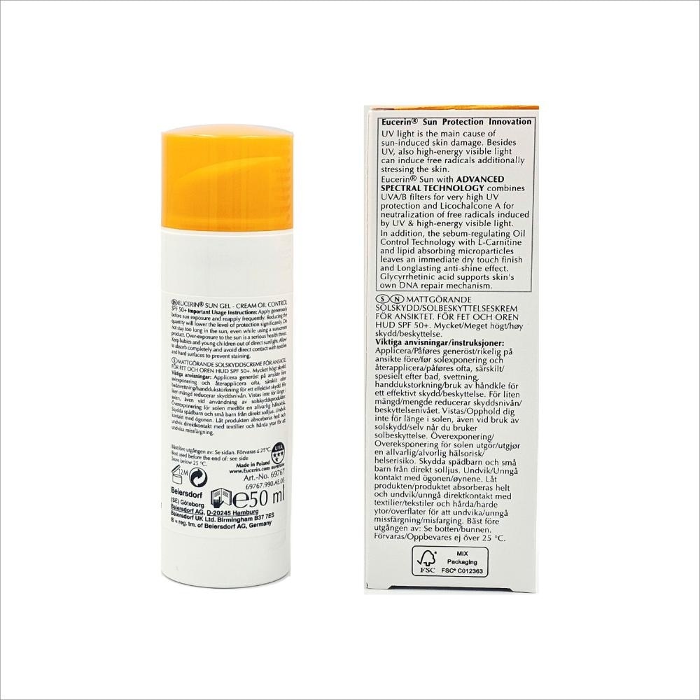 Sun Face Oil Control Gel-Cream Spf 50+ - 50ML