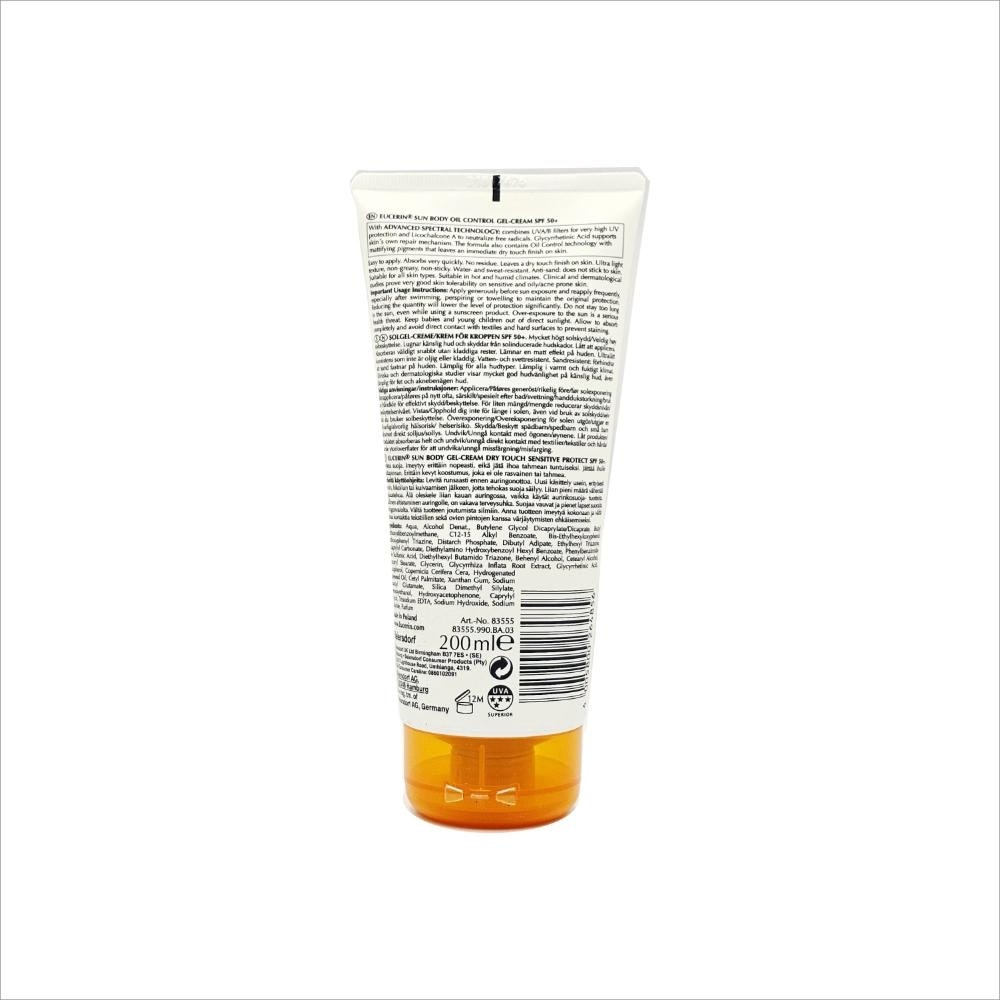 Sun Oil Control Dry Touch Sun Gel Cream Spf50 - 200 Ml