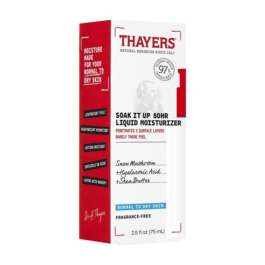 THAYERS Soak It Up 80 Hours Liquid Moisturizer 75ml