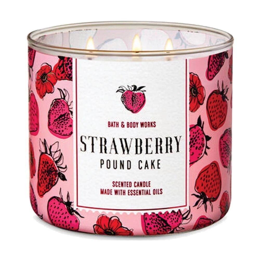 Strawberry Pound Cake - 3 Wick Candle