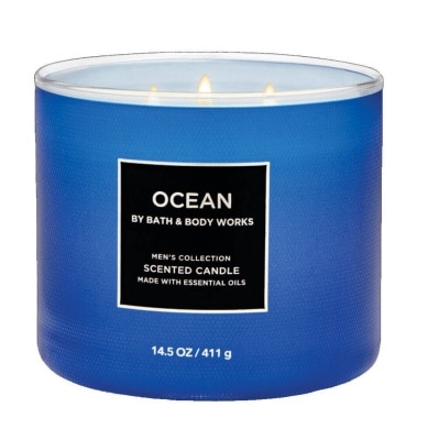 BATH N BODY WORKS BBW OCEAN 3 WICK CANDLE