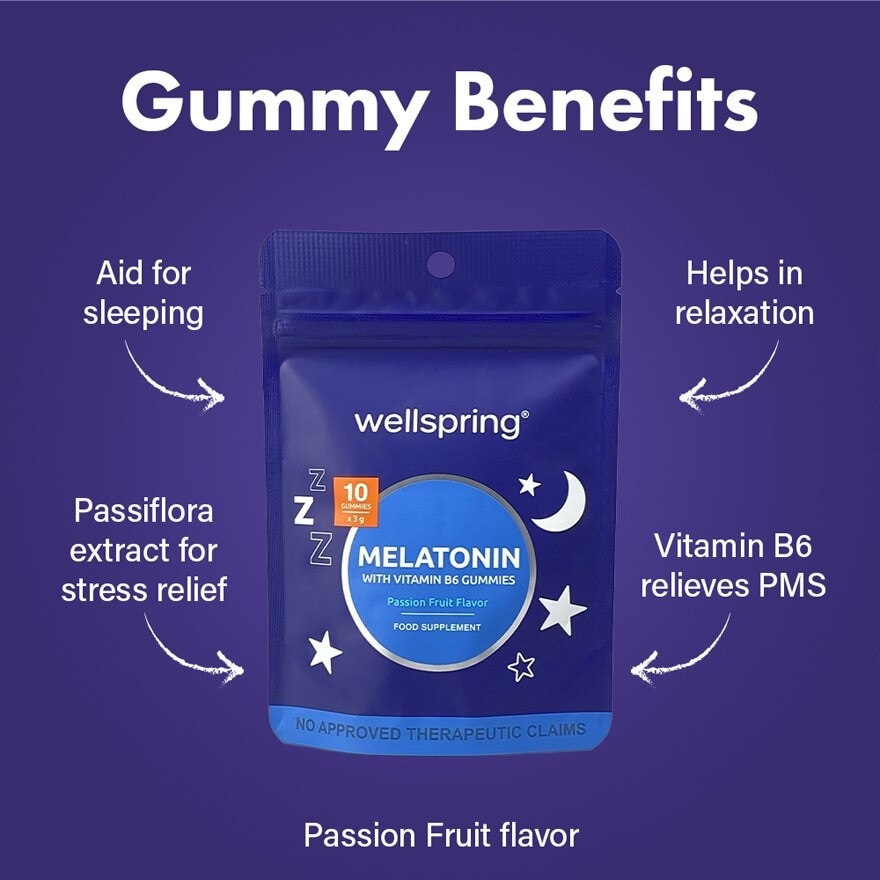 WELLSPRING MELATONIN GUMMIES X 10s