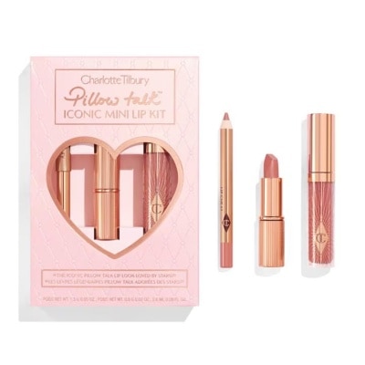 CHARLOTTE TILBURY Charlotte Tilbury Set Iconic Pillow Talk Iconic Mini Lip Kit Set