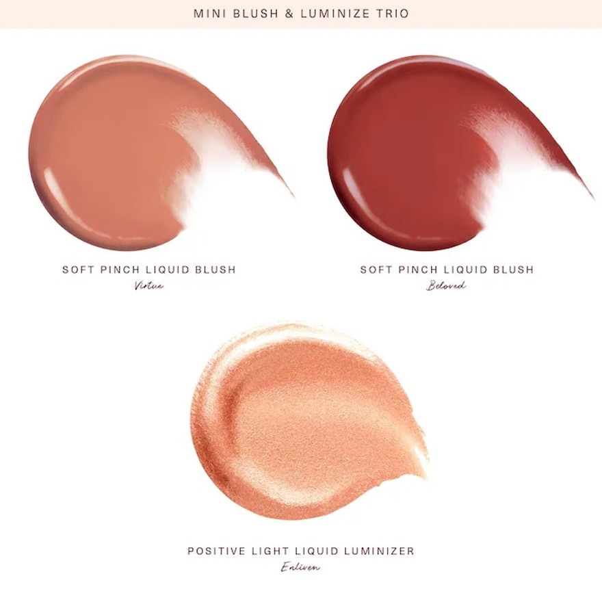 RARE BEAUTY MINI BLUSH LUM TRIO SET