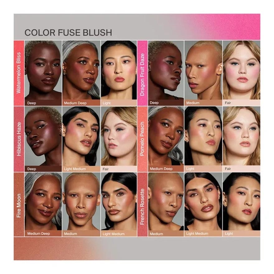 Color Fuse Talc-Free Blush Powder Hibiscus Pink 5g image
