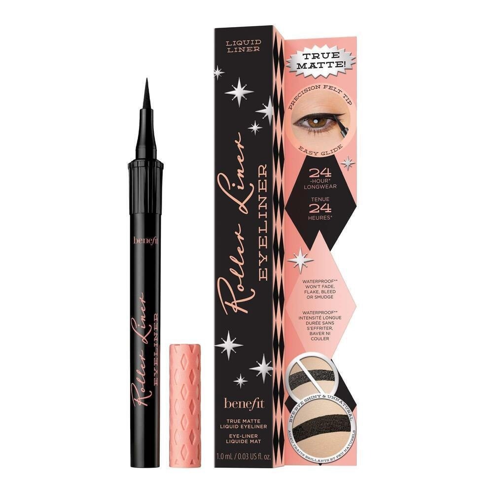 BENEFIT COSMETICS - Roller Liner Black Matte Liquid Eyeliner - 1ML