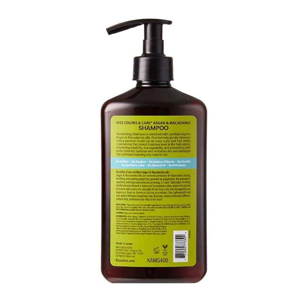 KISS - Colors Care Argan Adamia Shampoo - 400 ML