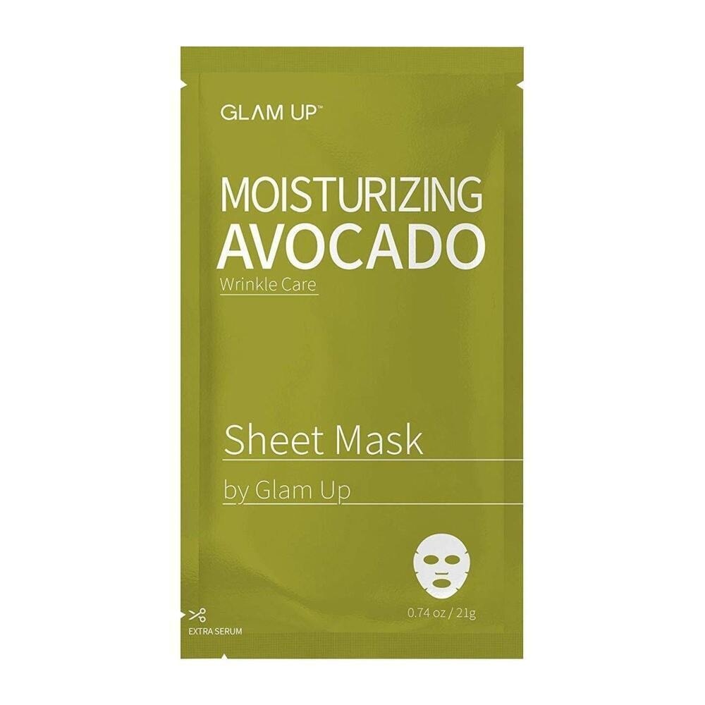 GLAM UP - Facial Sheet Mask Avocado - 1 Sheet