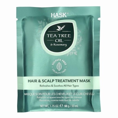 HASK Tea Tree Oil & Rosemary - Hair & Scalp Treatment Mask Refreshes & Soothes All Hair Types 50ML