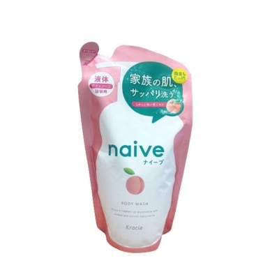 KRACIE Naive Body Wash Peach Refill Pack