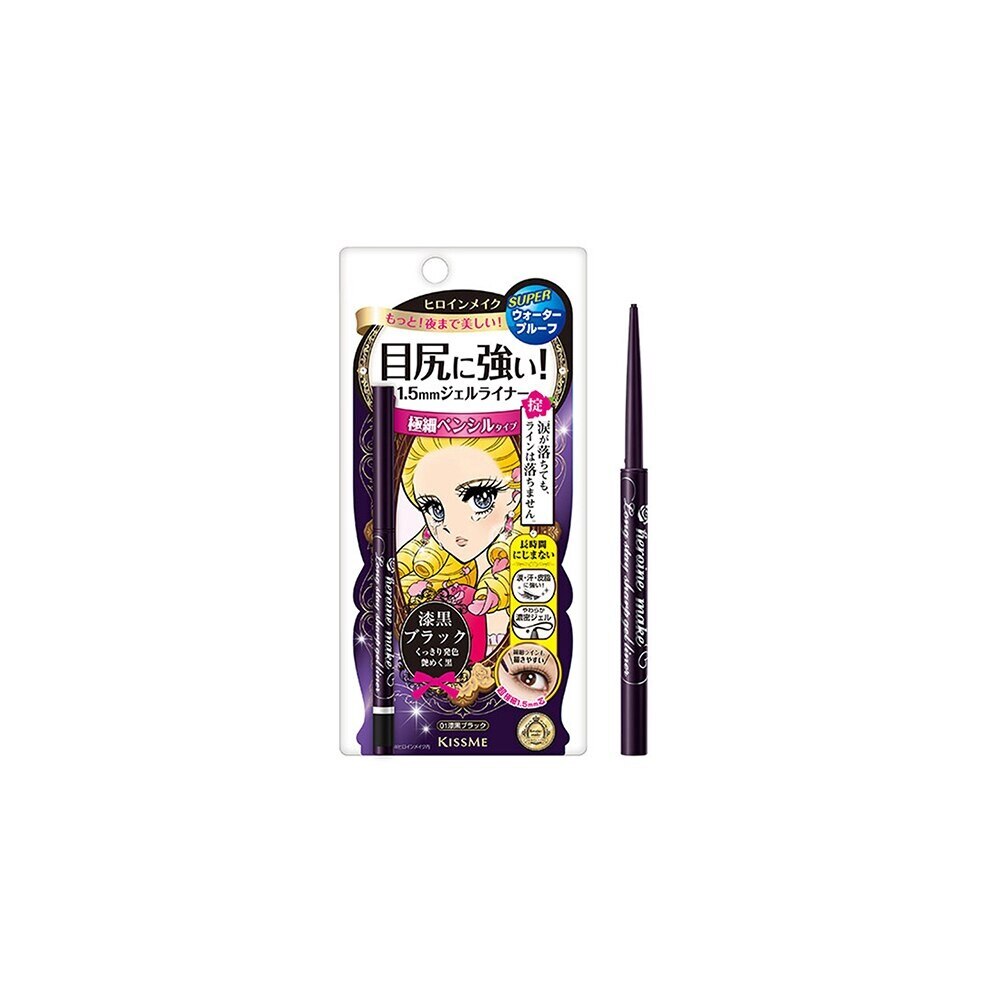 KISSME Heroine Make Long Stay Sharp Gel Liner 01 Black