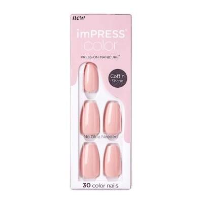 KISS Impress Color Press On Manicure - Coffin Sumptuous