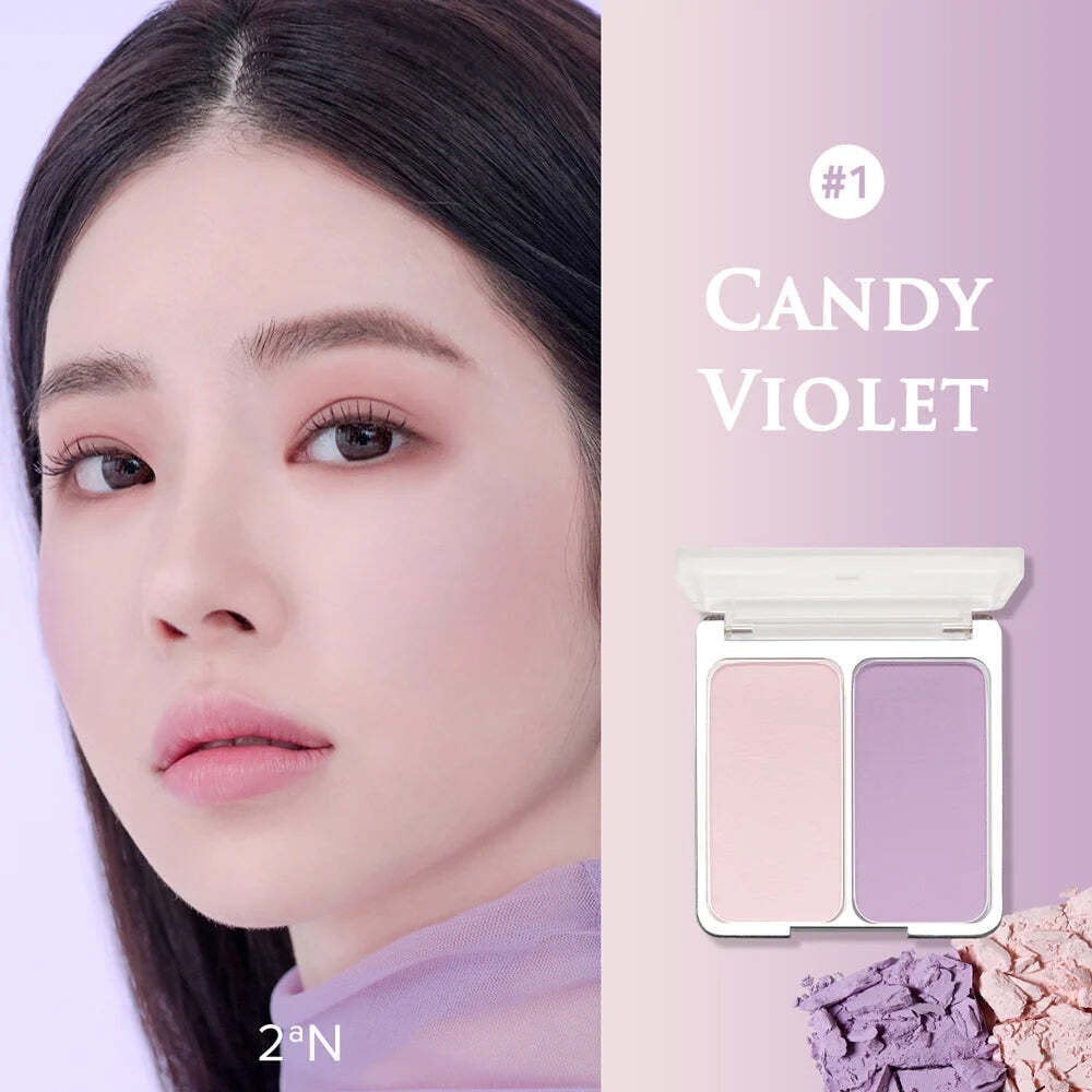 2AN - Dual Cheek 1 Cotton Candy Violet