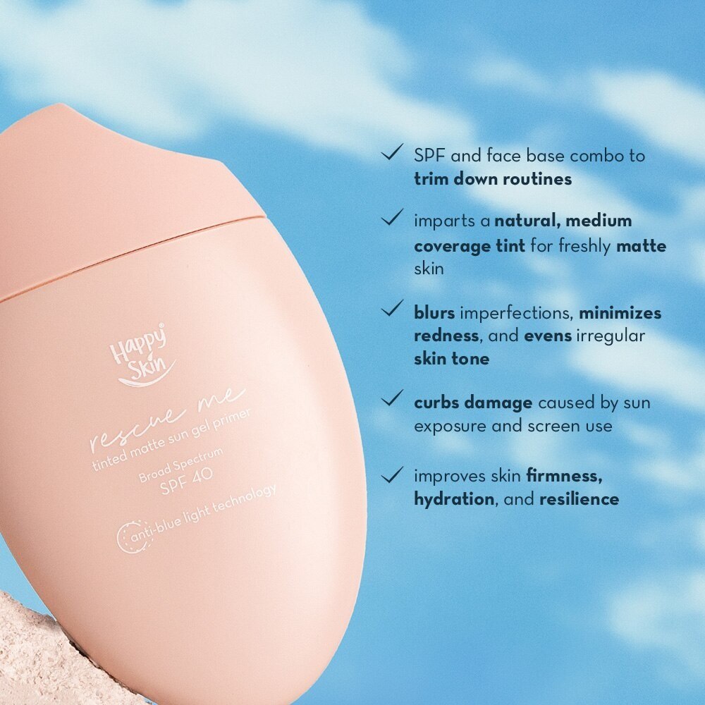 Rescue Me Tinted Matte Sun Gel Primer - Light Beige