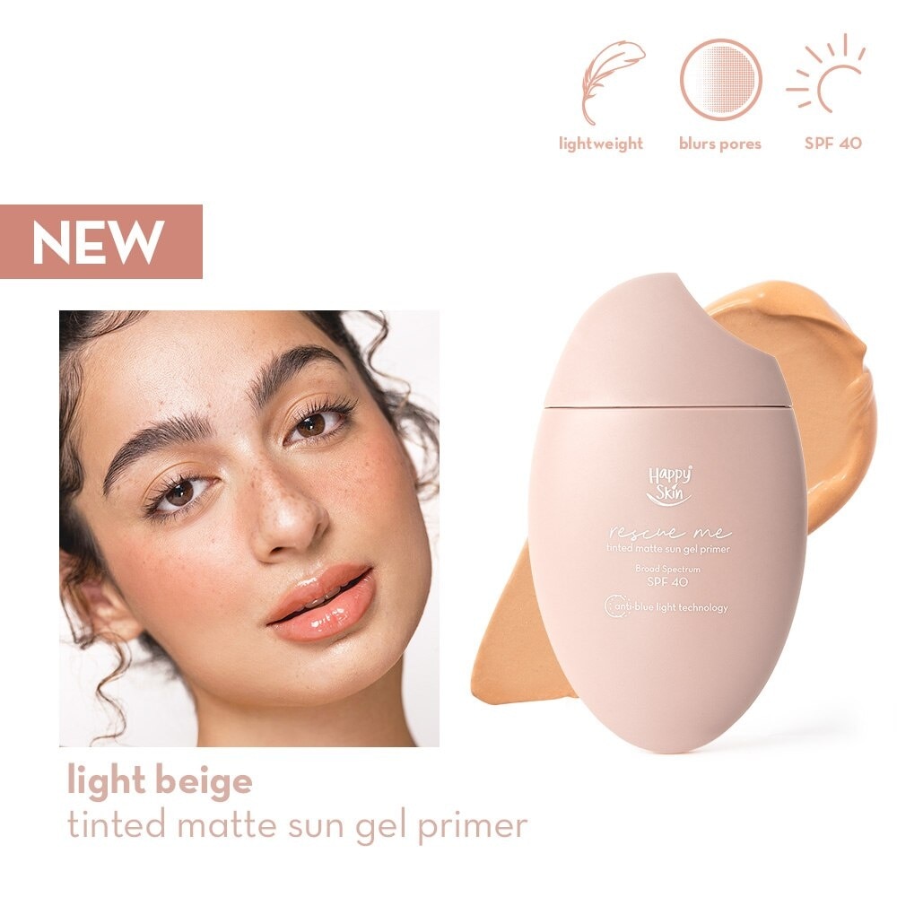 Rescue Me Tinted Matte Sun Gel Primer - Light Beige