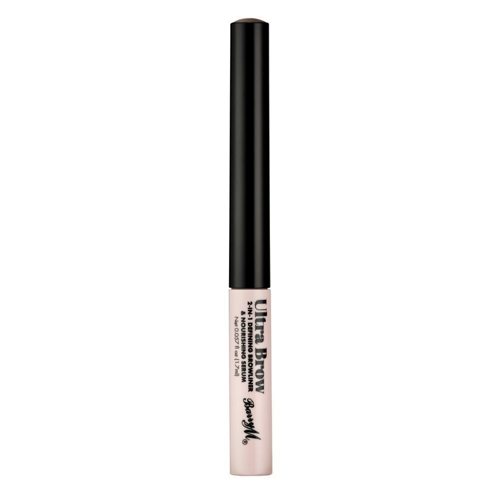 Ultra Brow 2 In 1 Defining Browliner & Nourishing Serum - Dark Brown