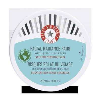 FIRST AID BEAUTY Facial Radiance Pads With Glycolic + Lactic Acids - 28PCS