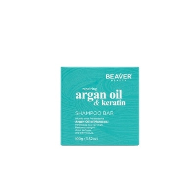 BEAVER Argan Oil and Keratin Shampoo Bar - 100G