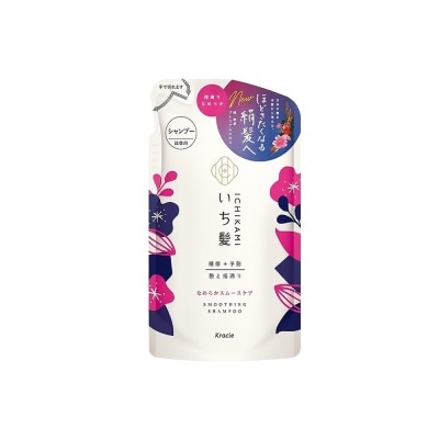 KRACIE ICHIKAMI Smoothing Shampoo Refill Pack 330mL