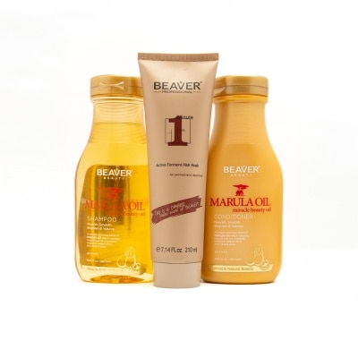 BEAVER BVR MARULA SET 350ML W/ 1 MIN HAIR MASK