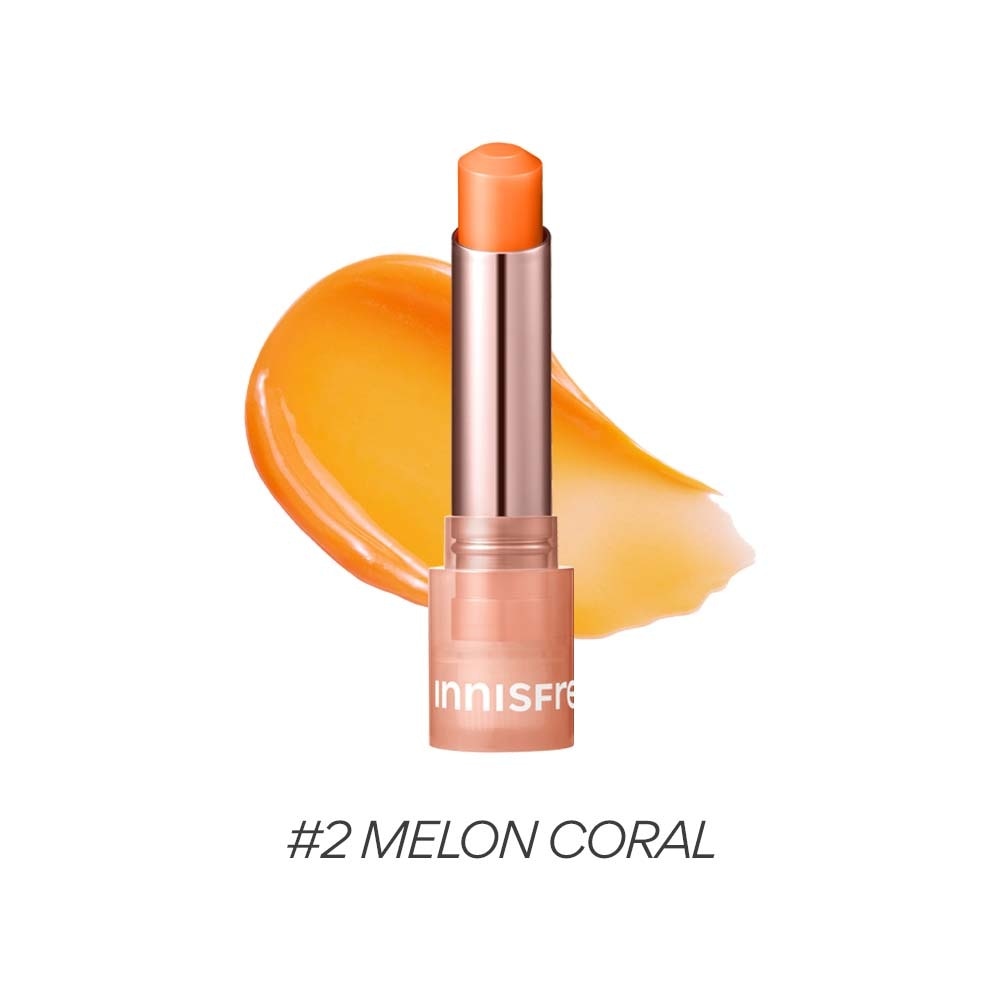 INNISFREE DEWY TINT LIP BALM 2 MELON CORAL 3.2G