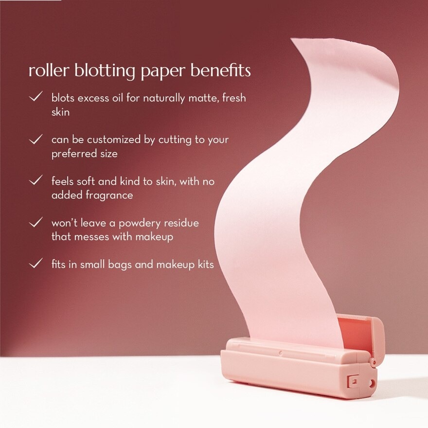 HAPPY SKIN BLOTTING SHEET ROLLER PINK